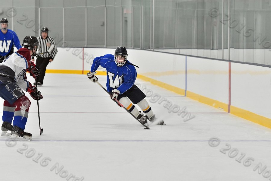 Wheaton College Men\'s Ice Hockey vs Middlesex Community College. - Photo By: KEITH NORDSTROM